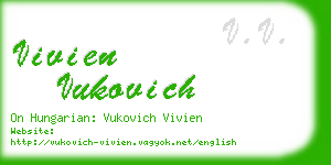 vivien vukovich business card